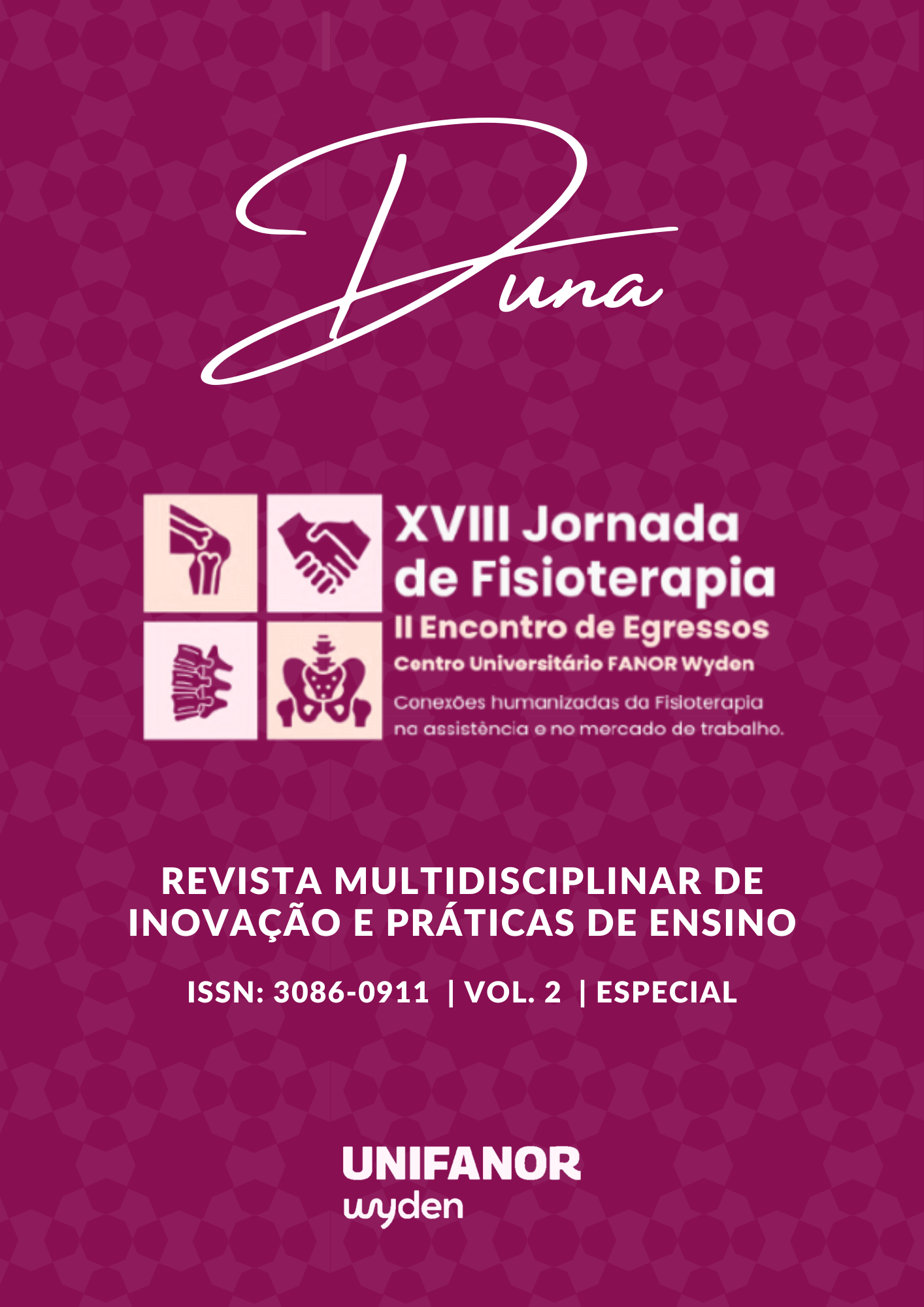 					Visualizar v. 2 n. Especial (2026): Anais da XVIII Jornada de Fisioterapia UniFanor Wyden
				